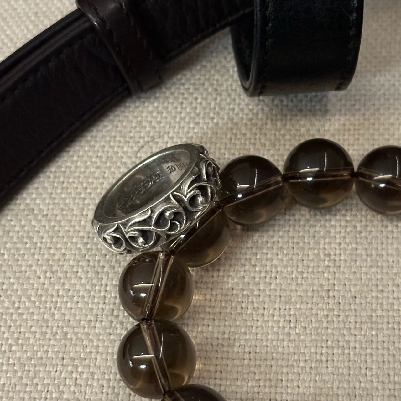 95新 Chrome Hearts/克罗心 只盒/永恒之藤Size10.5戒指