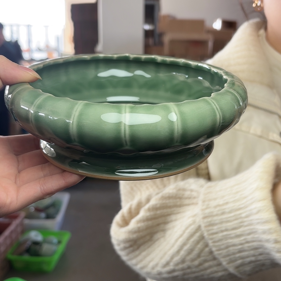 龙泉云间青瓷小米茶器