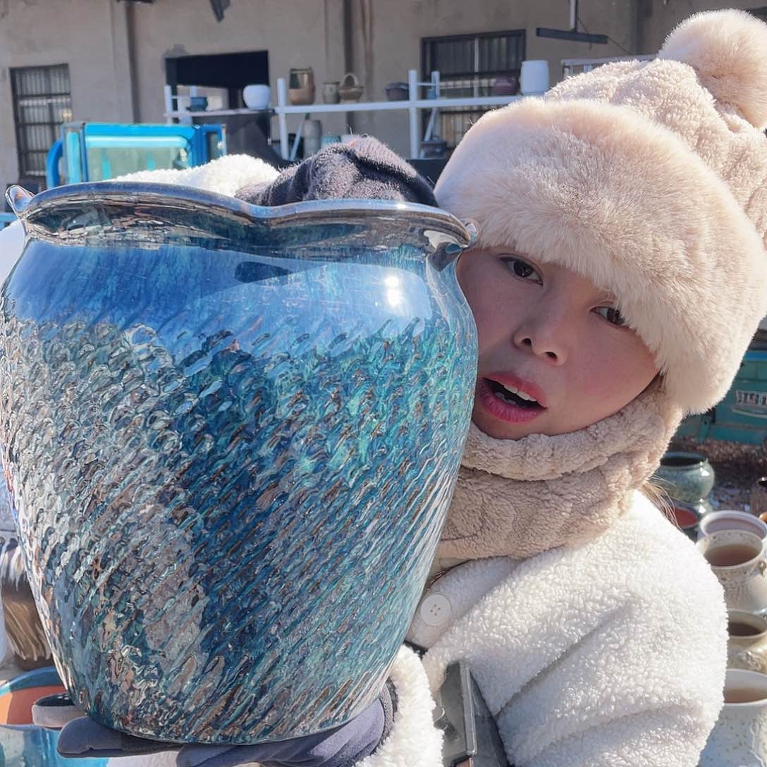 红陶王嫂花盆0130-111