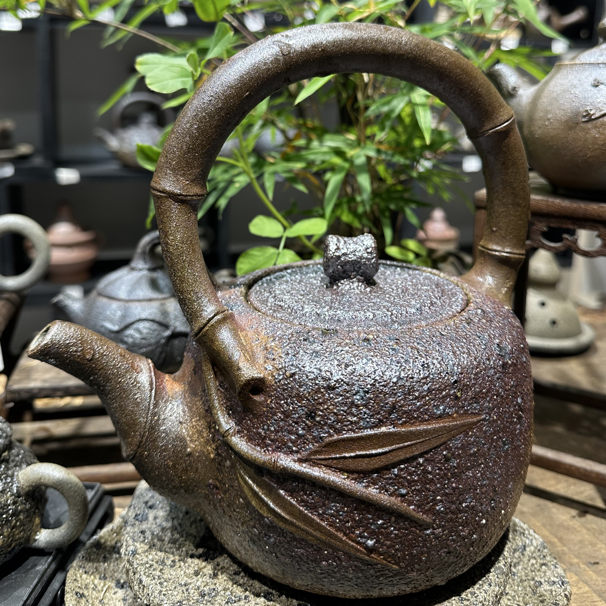 四川荥经砂器砂锅古法馒头窑碳烧大容量烧水壶煮茶壶1000毫升