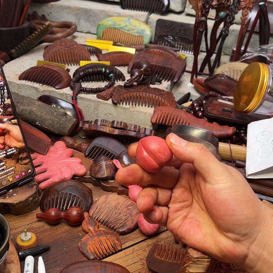 壹***壹木粉象木桃子雕刻