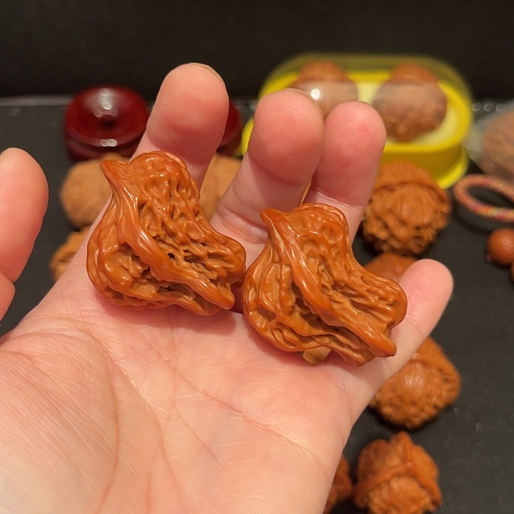 娃***哈文玩核桃吊坠小鸟
