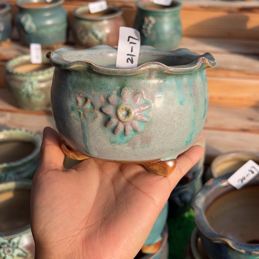 欣***明21-17花盆小鹿园艺