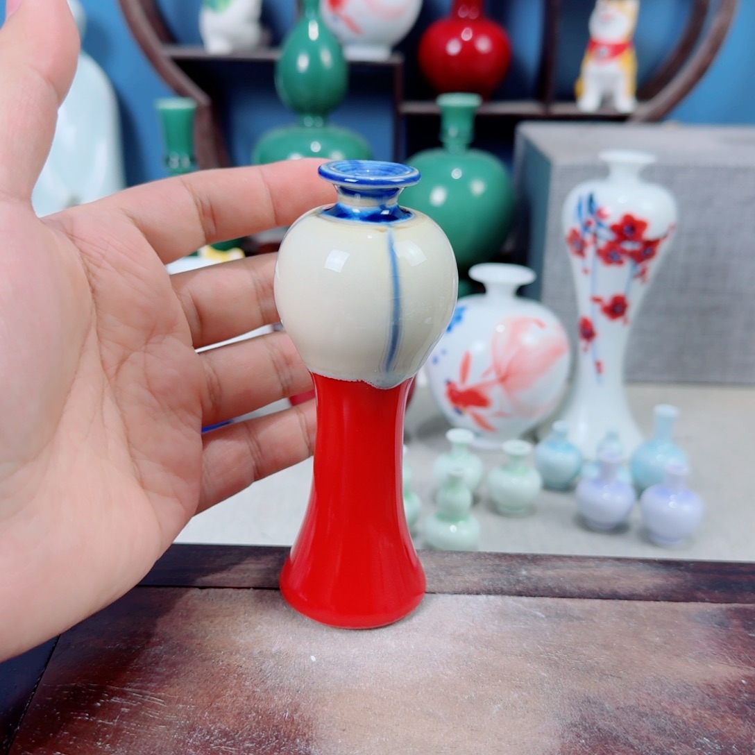 陶瓷手工小花器摆件