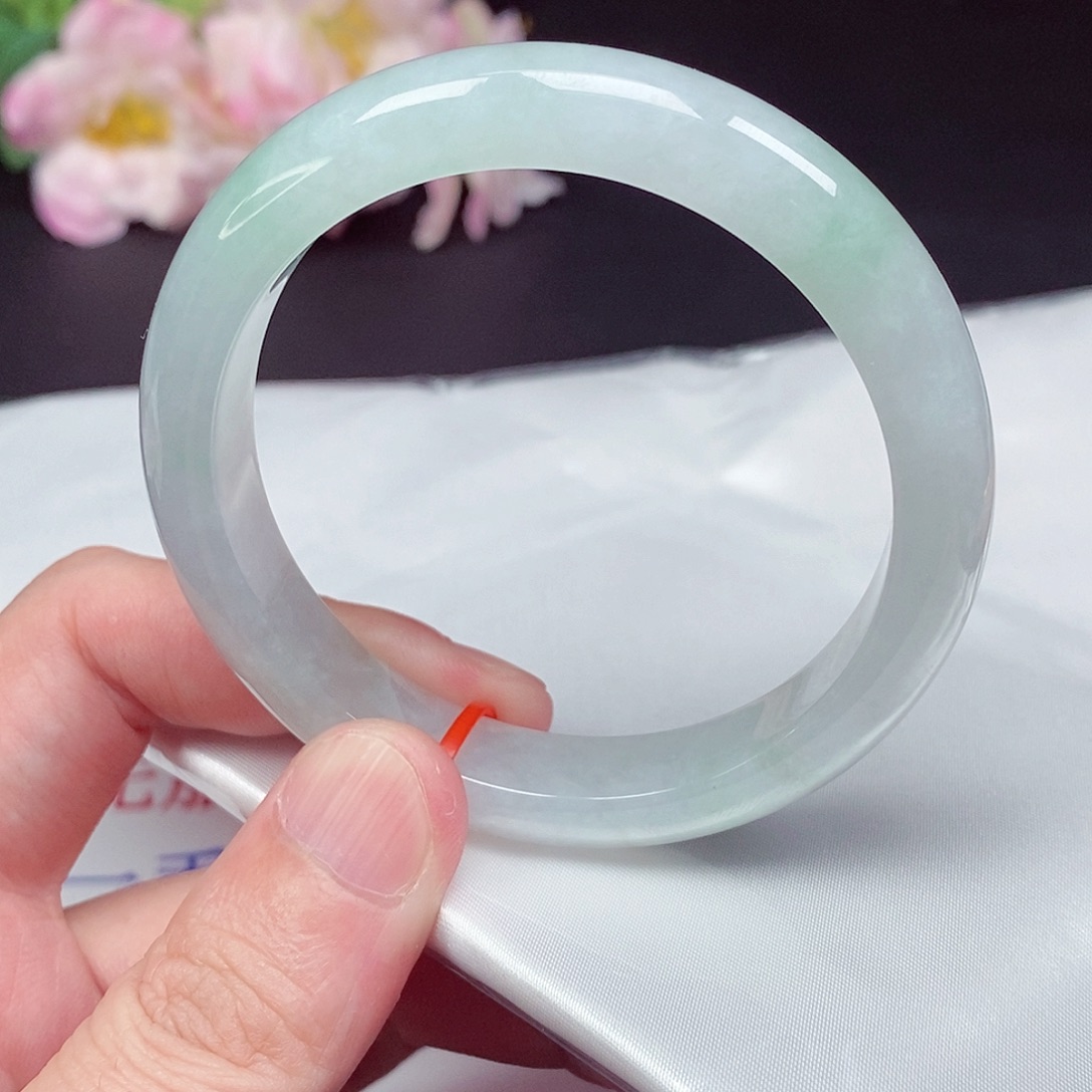 翡翠未镶嵌手镯58.8圈