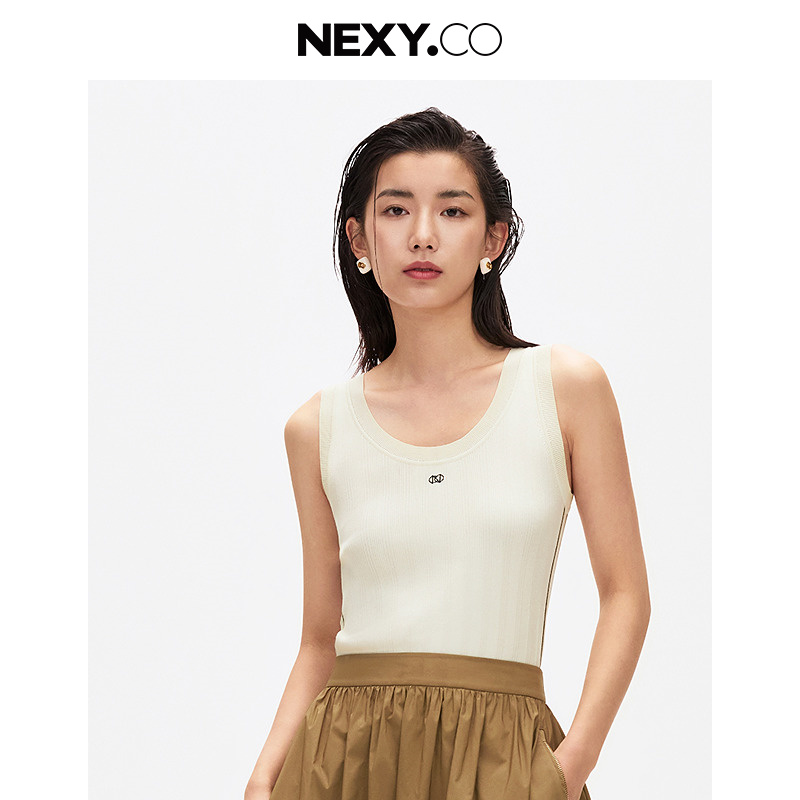 【商场同款】NEXY.CO/奈蔻休闲打底修身简约夏季圆领背心XG00404V0