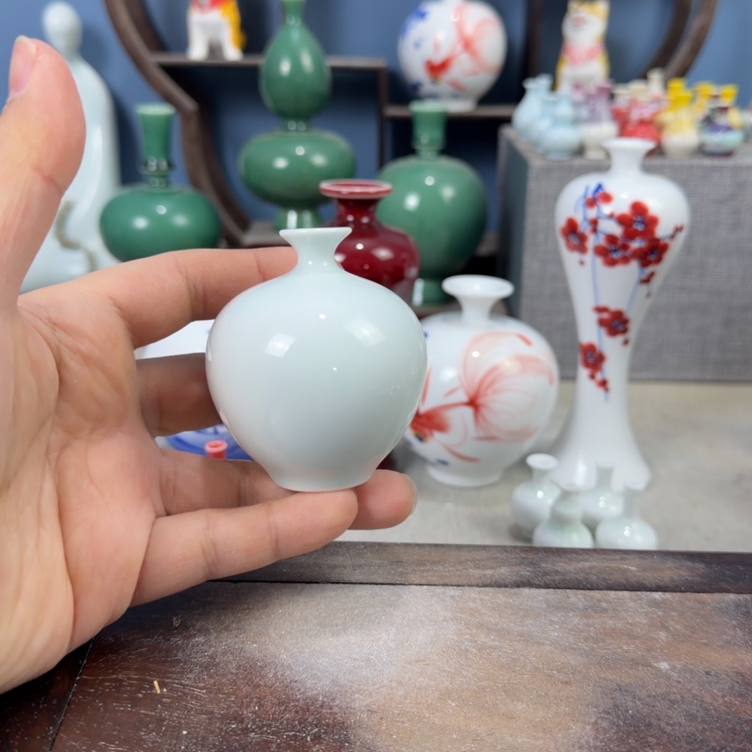 陶瓷手工小花器摆件