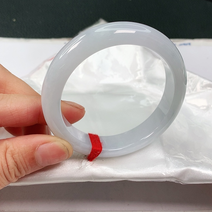 翡翠手镯未镶嵌缅甸天然54-55