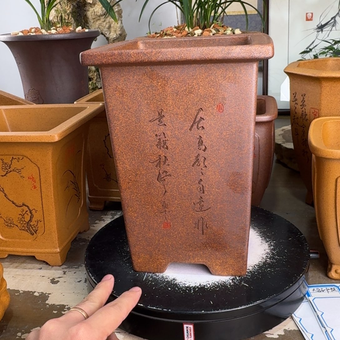 永***忆花盆紫砂紫砂花盆
