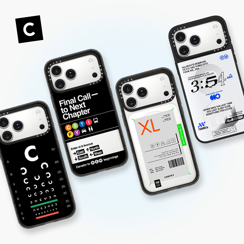 CASETiFY标签系列手机壳保护套防摔适用苹果iPhone16/17新