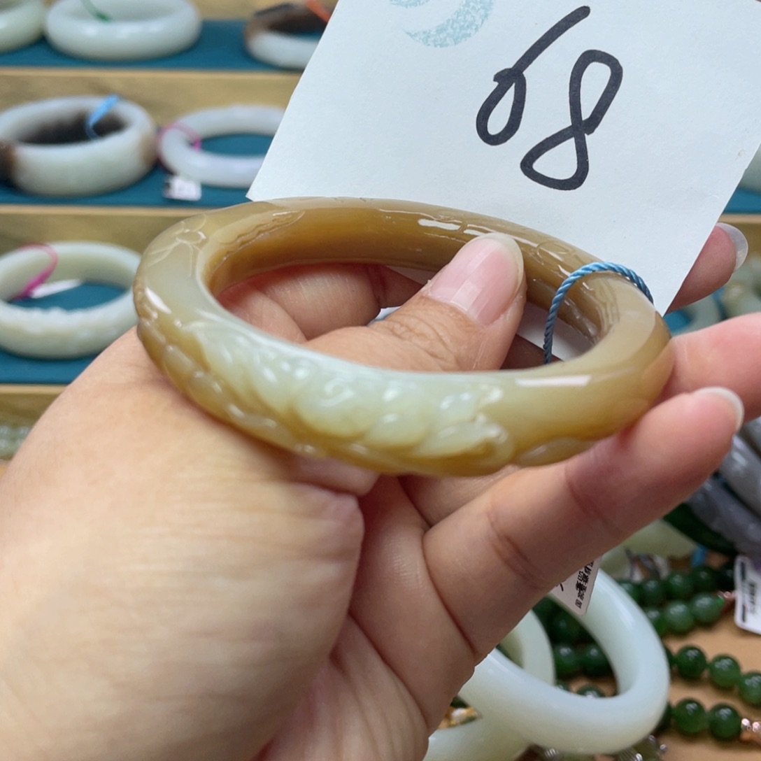 未镶嵌手镯和田玉圈口54