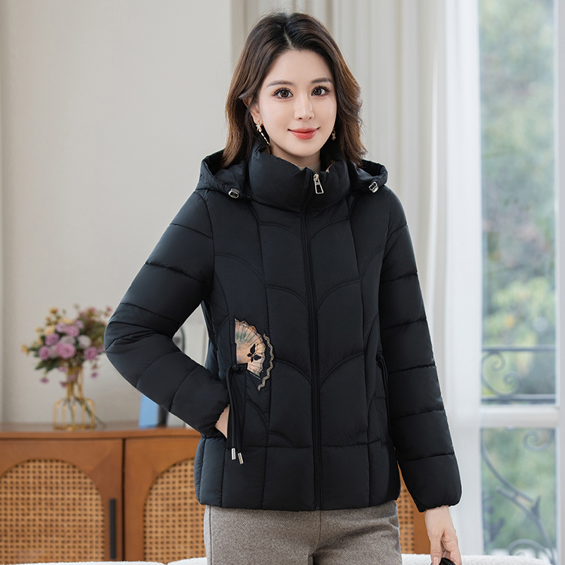 保暖立领时尚显瘦百搭秋冬季加厚国风刺绣2025新中式棉服2571L