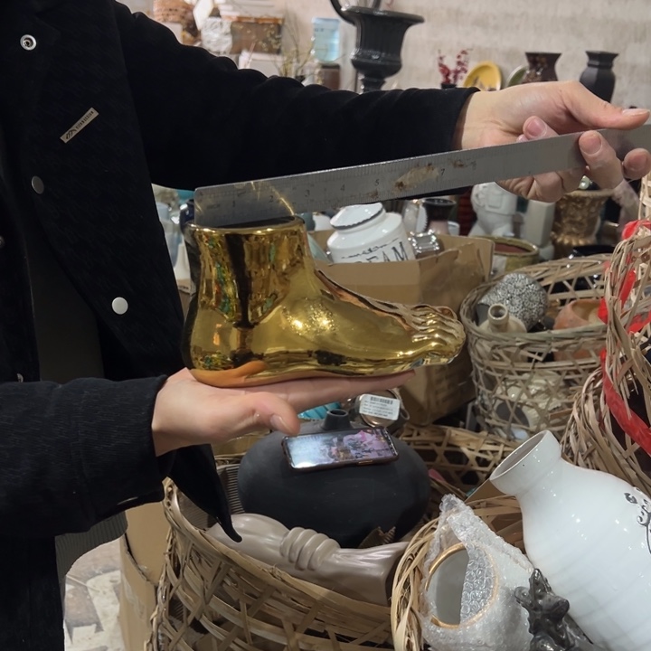 摆件高度10厘米口径6厘米微瑕捡漏