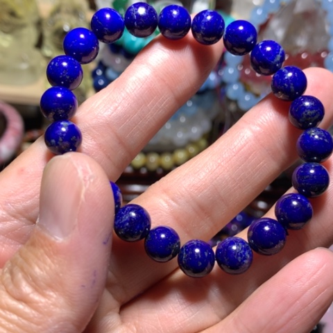 青金石手链未镶嵌猫8mm手串