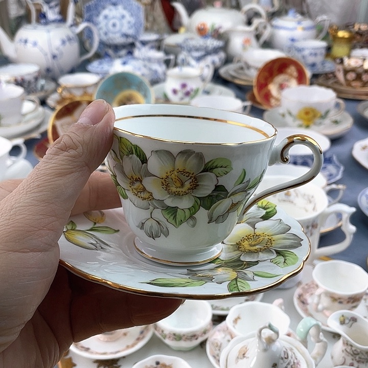 中古海外欧瓷盘盘子小房子