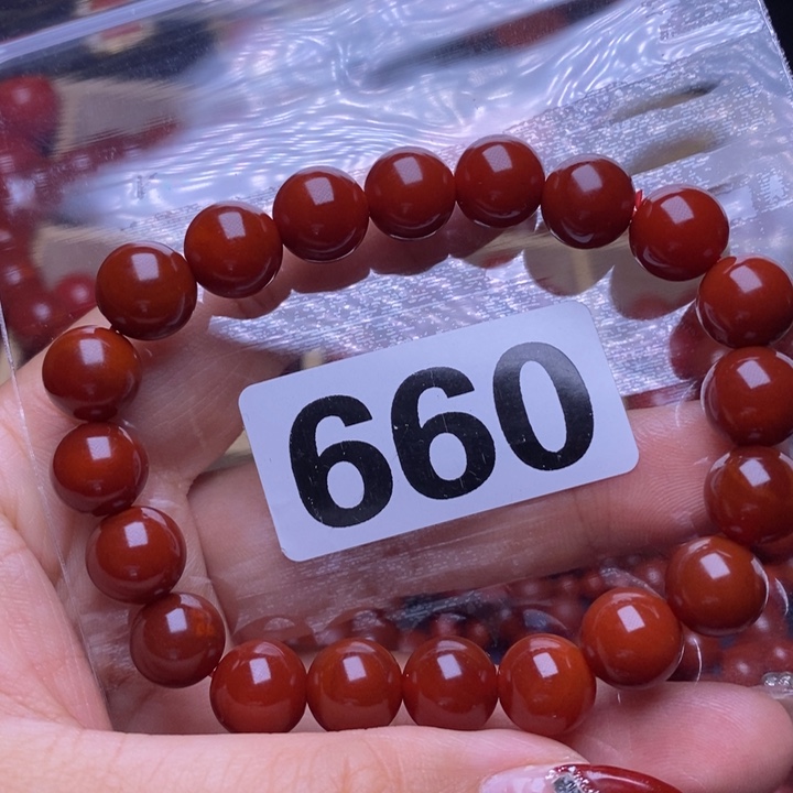 南红玛瑙手链未镶嵌微*
