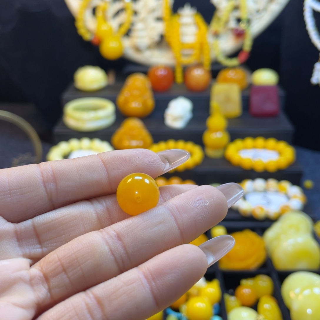 松***果鸡油黄款单珠一枚卡14