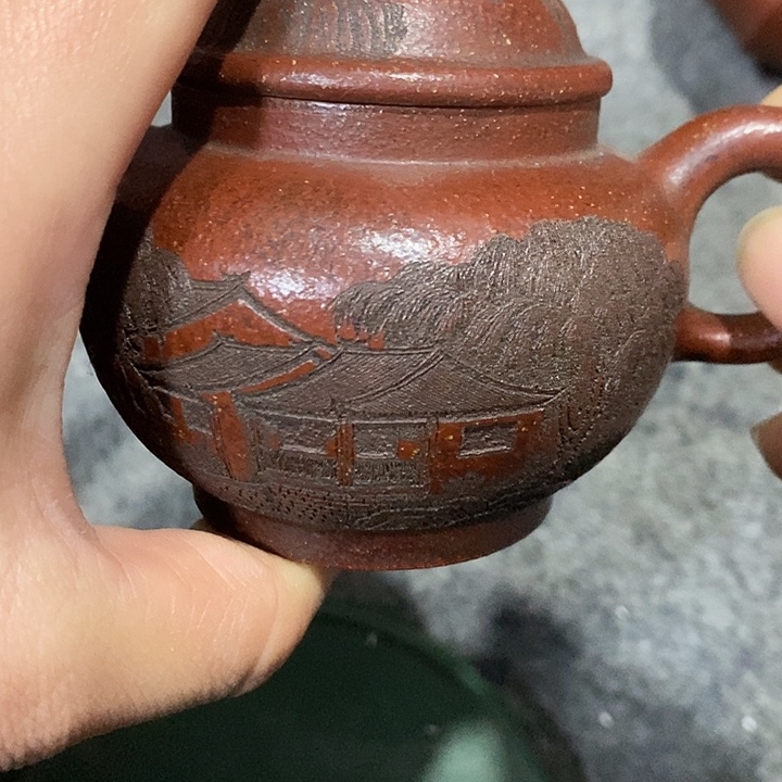 永***境茶壶紫砂陶瓷摆件爱好者摆件