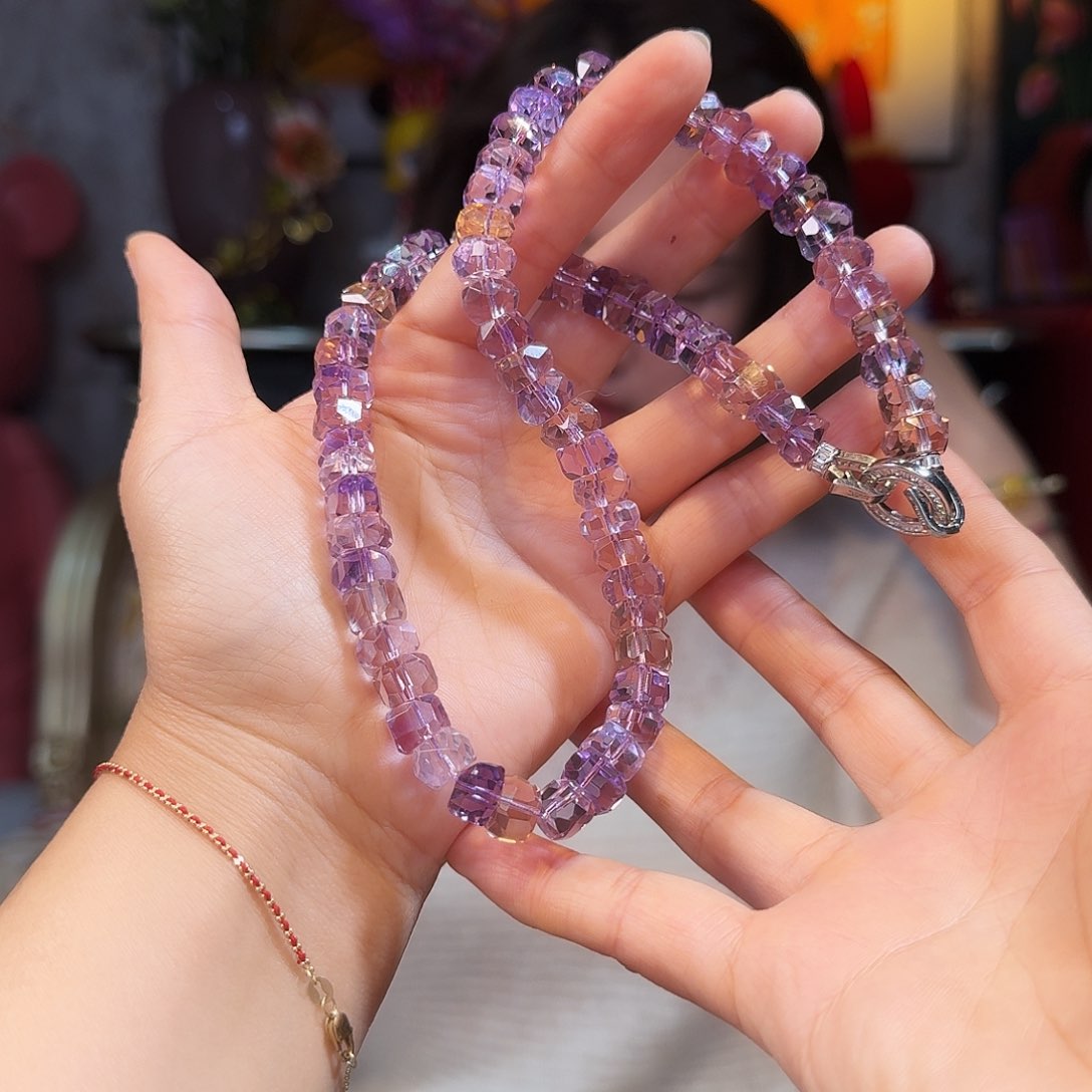 紫晶项链未镶嵌项链