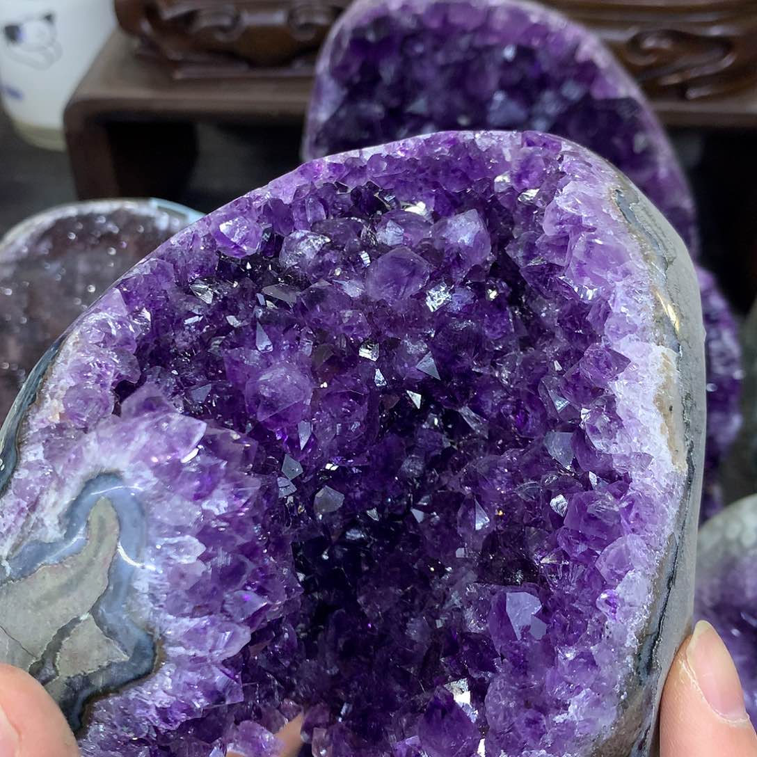 紫晶珠宝半成品未镶嵌069