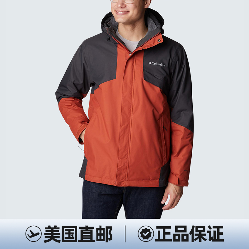 COLUMBIA/哥伦比亚 男款连帽三合一冲锋衣1800661-849
