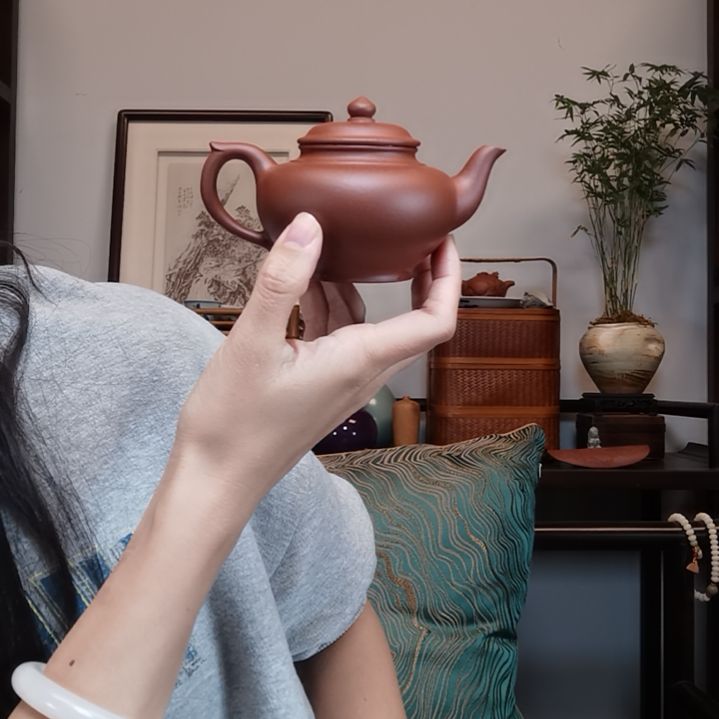 西***甜紫砂茶壶笑樱壶半手工