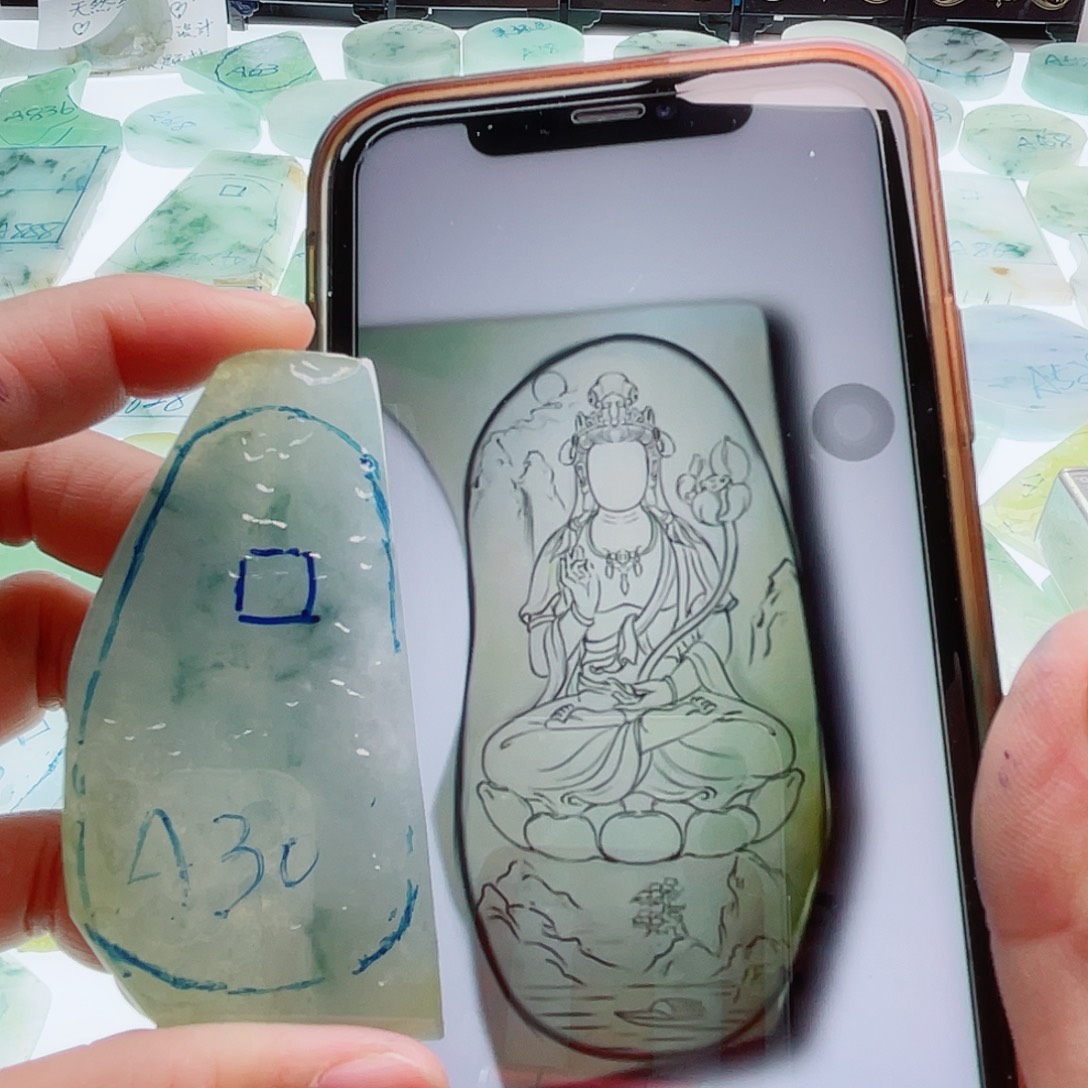 定制翡翠未镶嵌天然缅甸翡翠A货