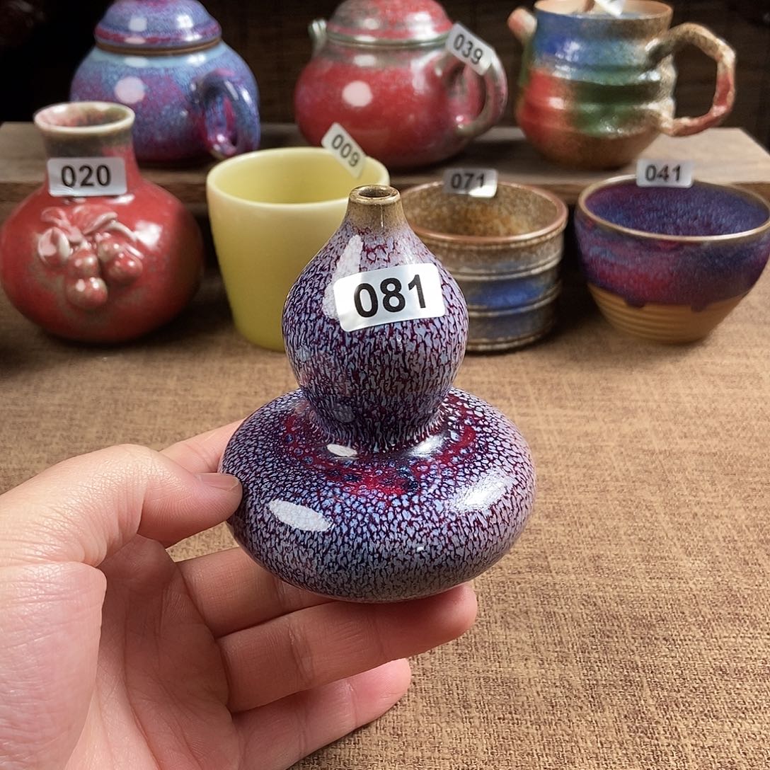 瓷片钧瓷茶壶艺术