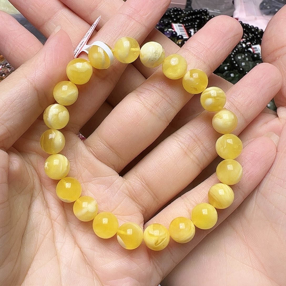 未镶嵌蜜蜡手链多样性发一
