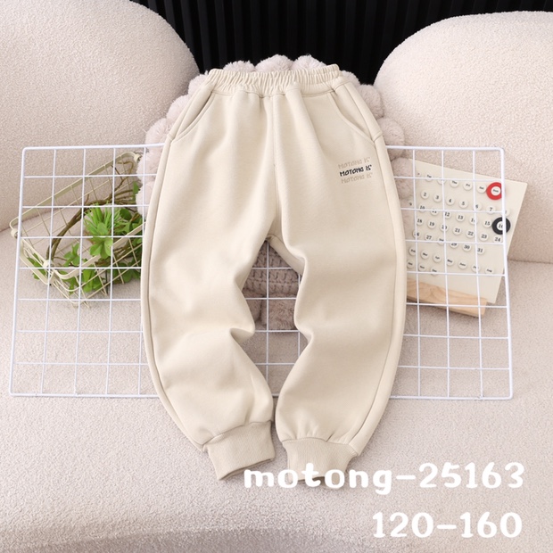 韩版男宝女宝加绒卫裤