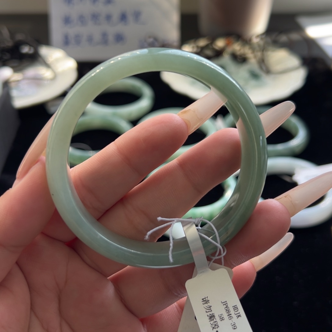 未镶嵌手镯翡翠天然缅甸翡翠58圈