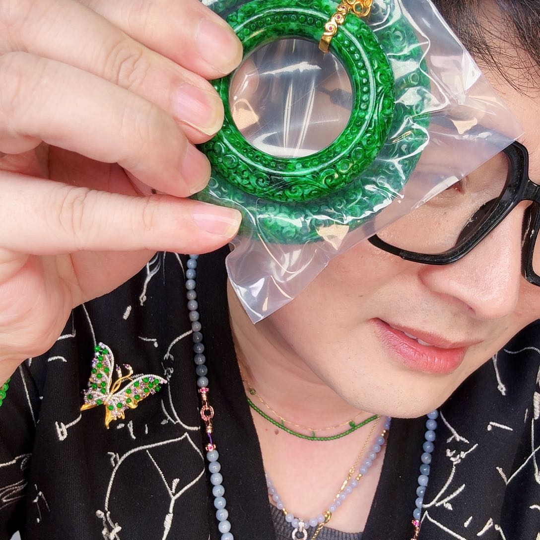 翡翠颈饰未镶嵌简****房一套