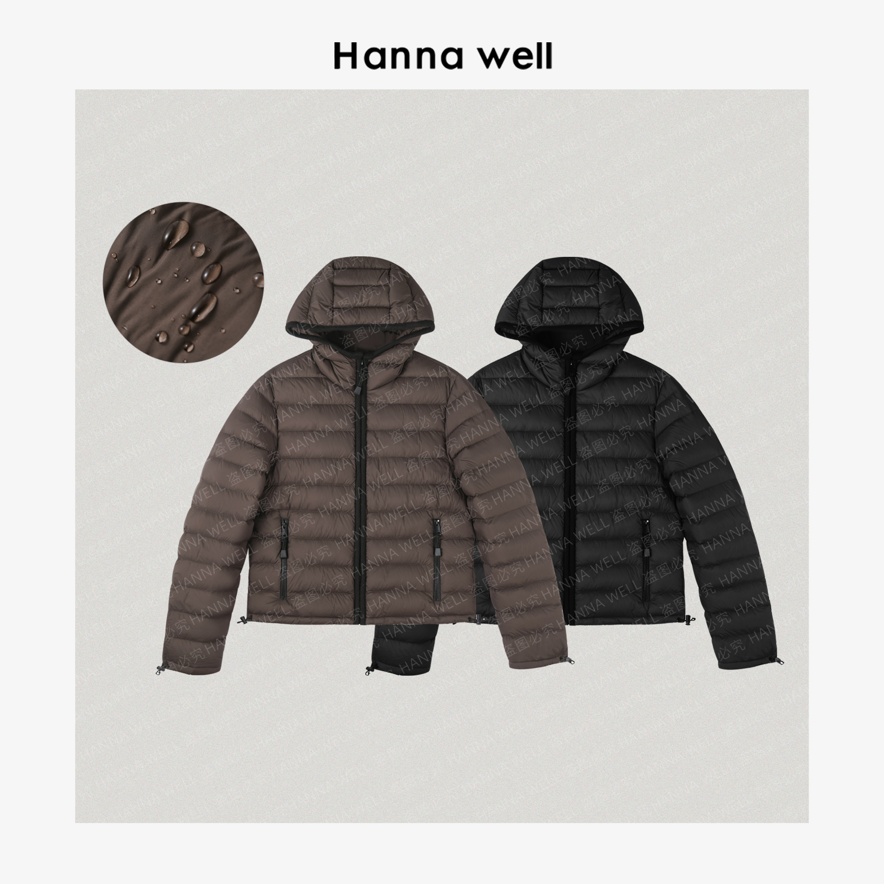 妞墩自制【缪*排骨】高定95鹅绗线连帽羽绒服 YR512657