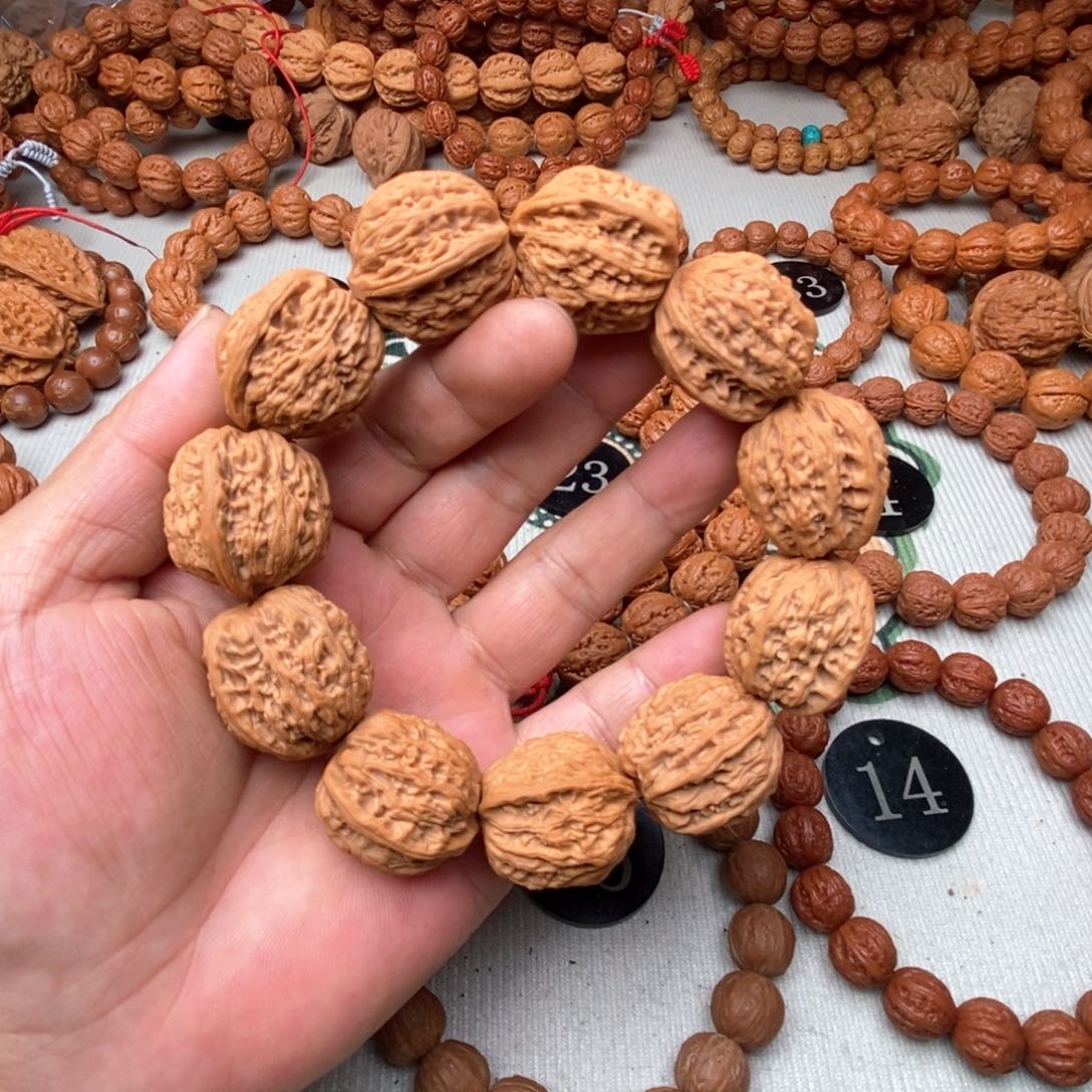文玩核桃手串麻核桃2.6