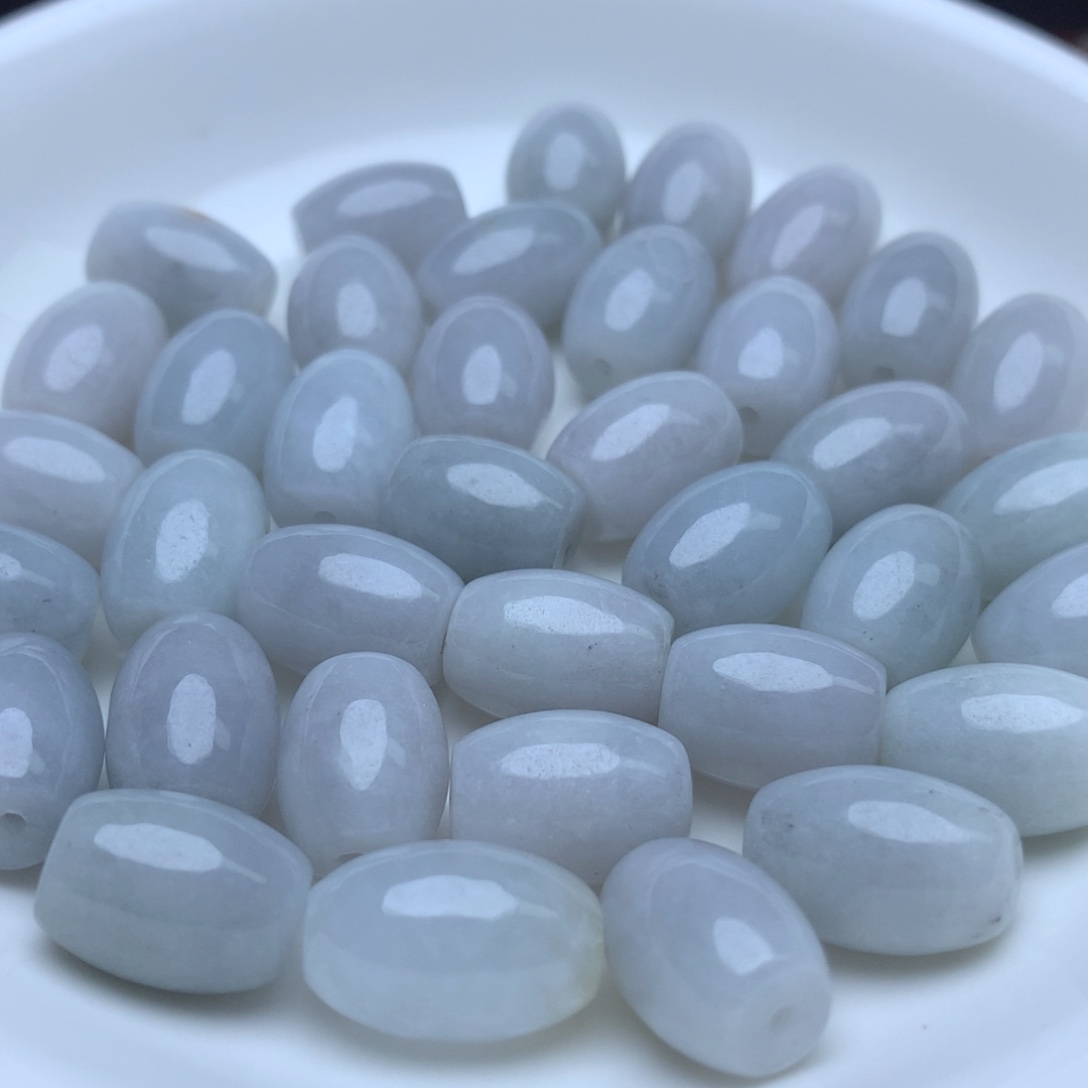 【闪购商品】翡翠手链未镶嵌卡9乘11冰米珠20个