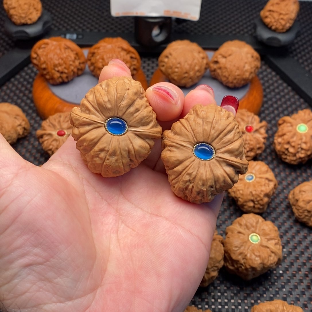 文玩核桃把件南瓜墩42边45肚