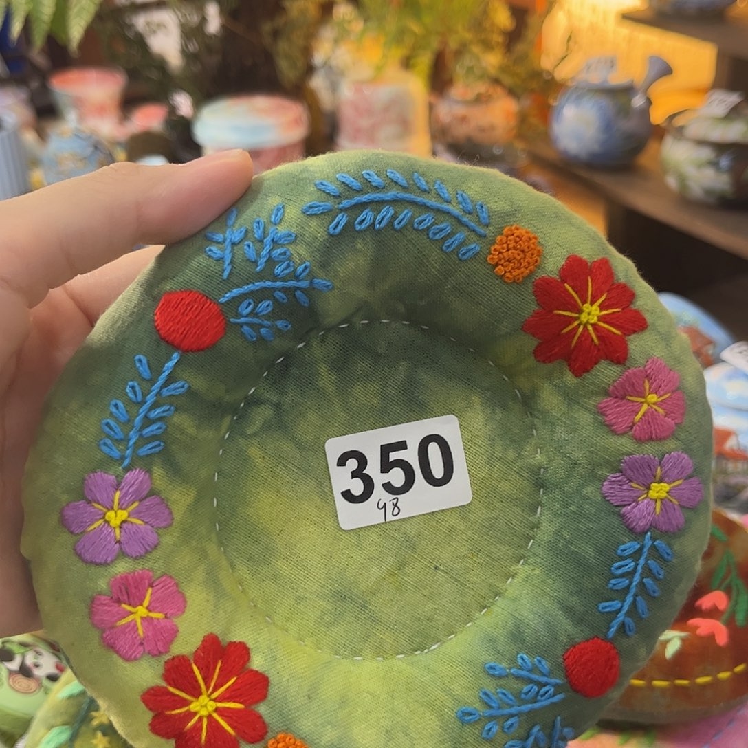 暖***️窝窝刺子绣茶席美美价 