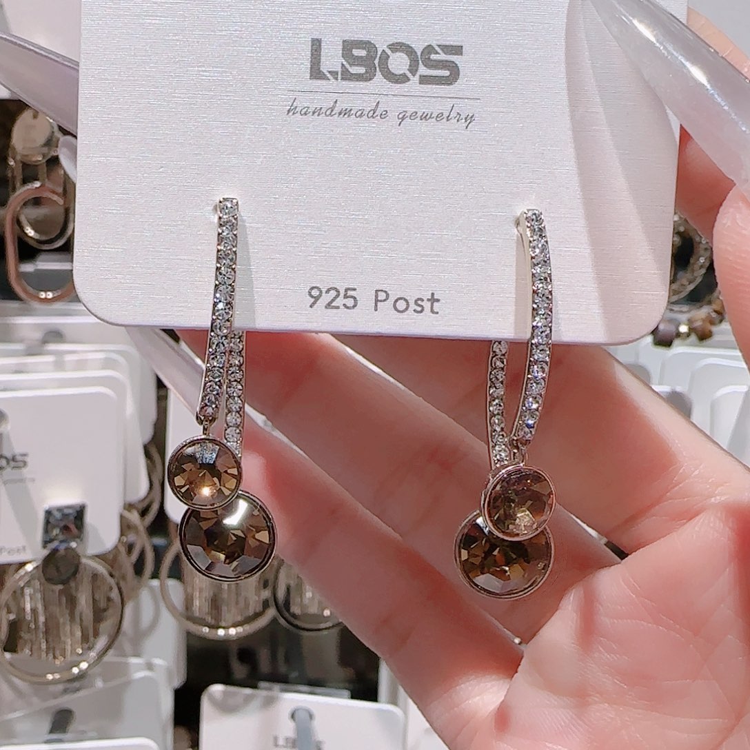 锆石铜合金925银耳环