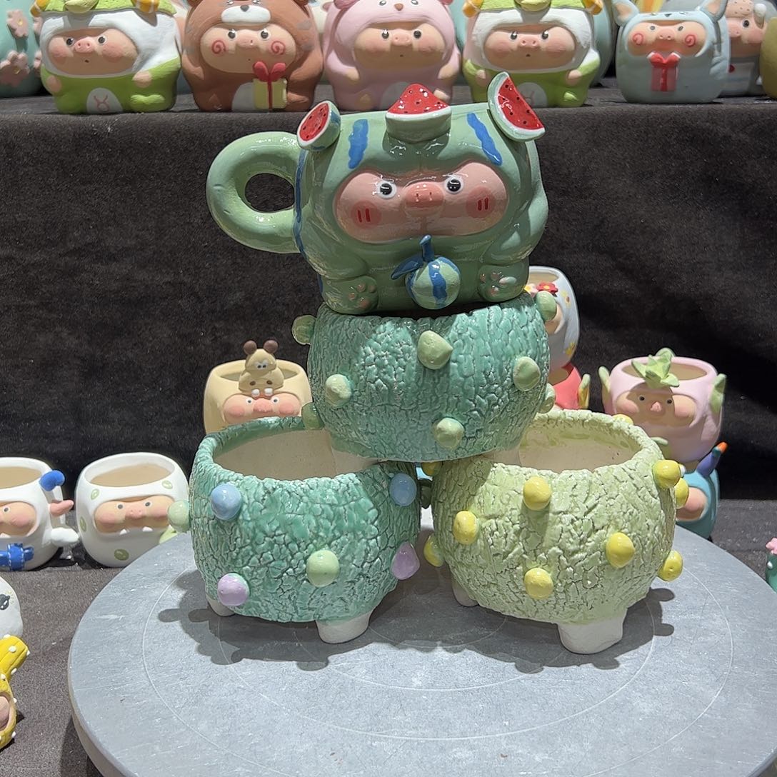 猪猪杯 手工艺品 不完美