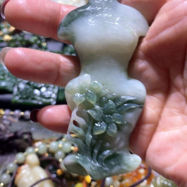 岫玉毛衣链未镶嵌