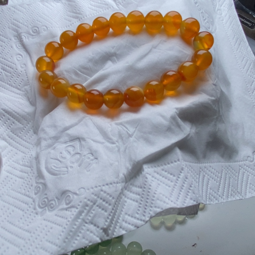 蛇纹石玉未镶嵌手链无科技花玉精品