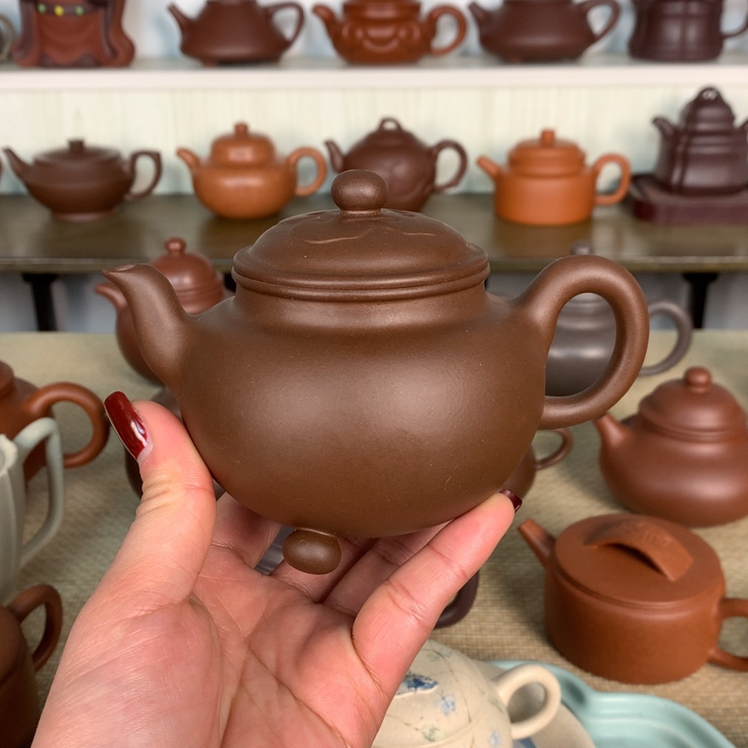 紫砂茶壶原矿紫泥容量220