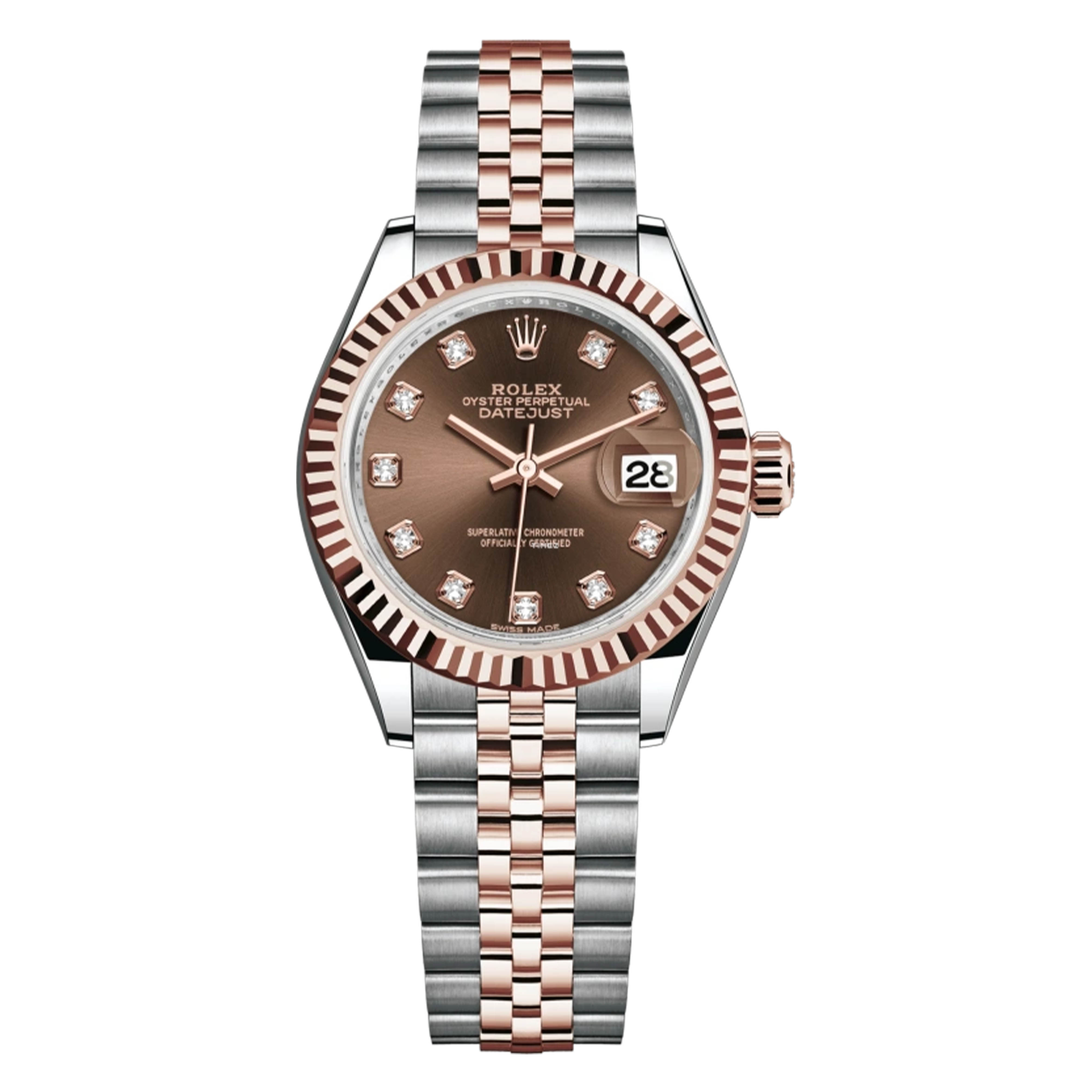 未使用 Rolex/劳力士 /279171间玫瑰金咖钻/28mm