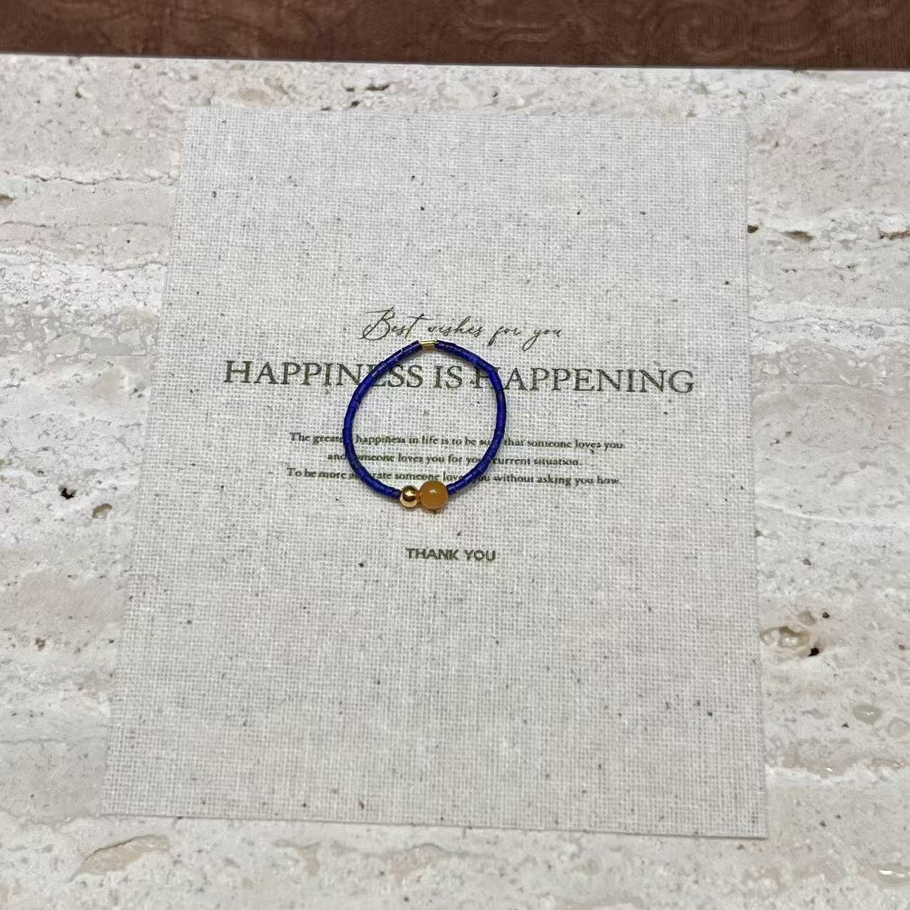 天然极细青金石戒指 多样性发一