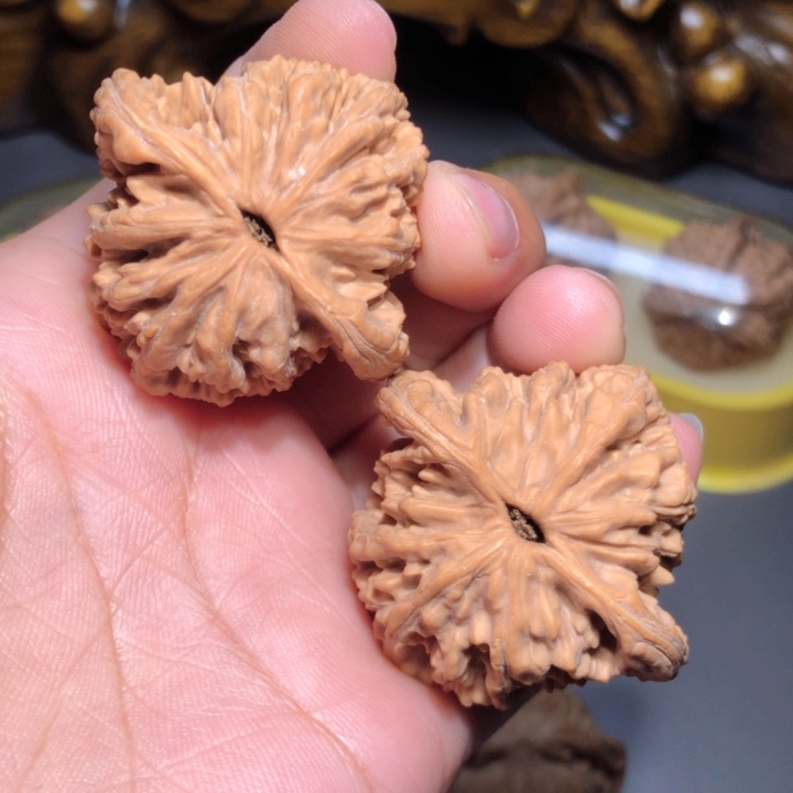 文玩核桃把件42麦虎