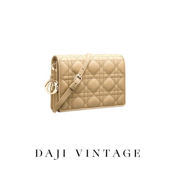 大吉中古/Dior迪奥藤格纹lady dior信封包斜挎包