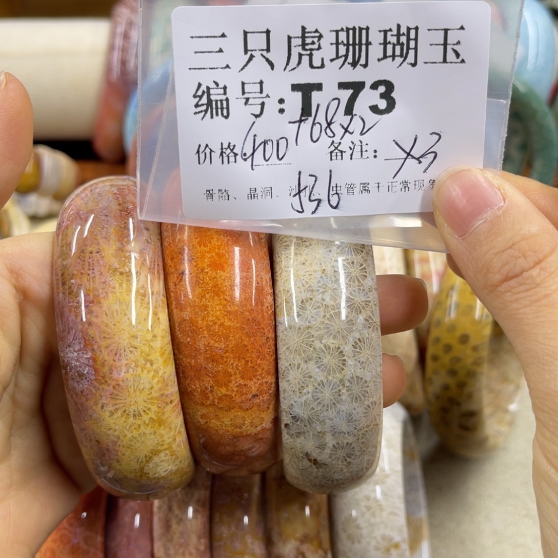 j***在硅化珊瑚（珊瑚玉）未镶嵌h