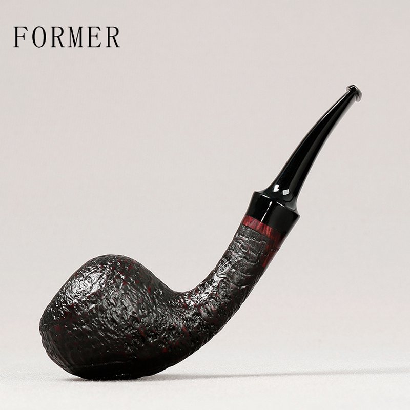 丹麦老大师 Former佛么 黑色喷砂小橡果 3mm 手工石楠木烟斗