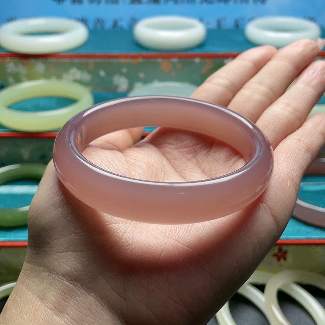 时***转56加烟紫正圈手镯