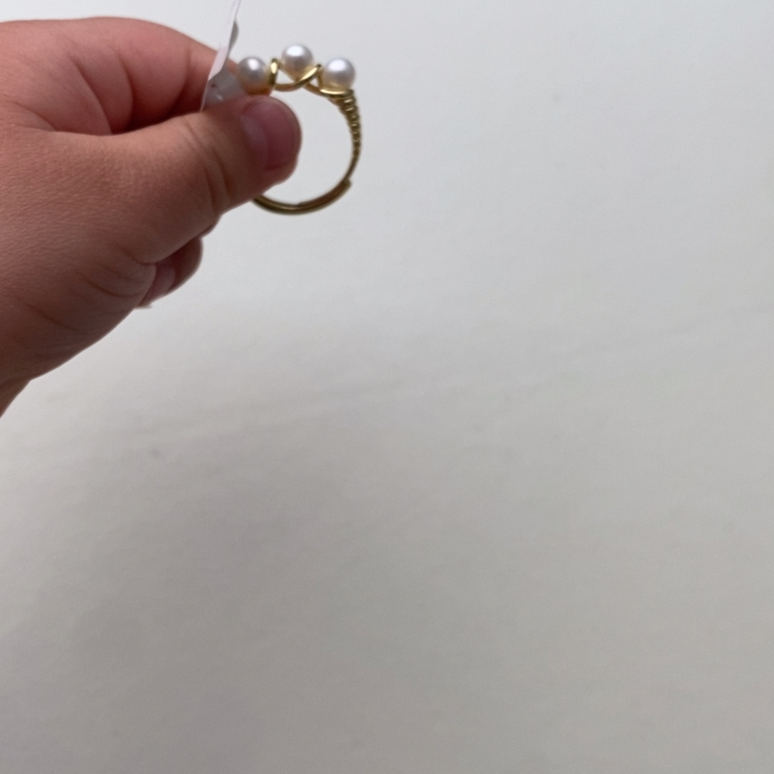 淡水珍珠戒指银S925镶嵌